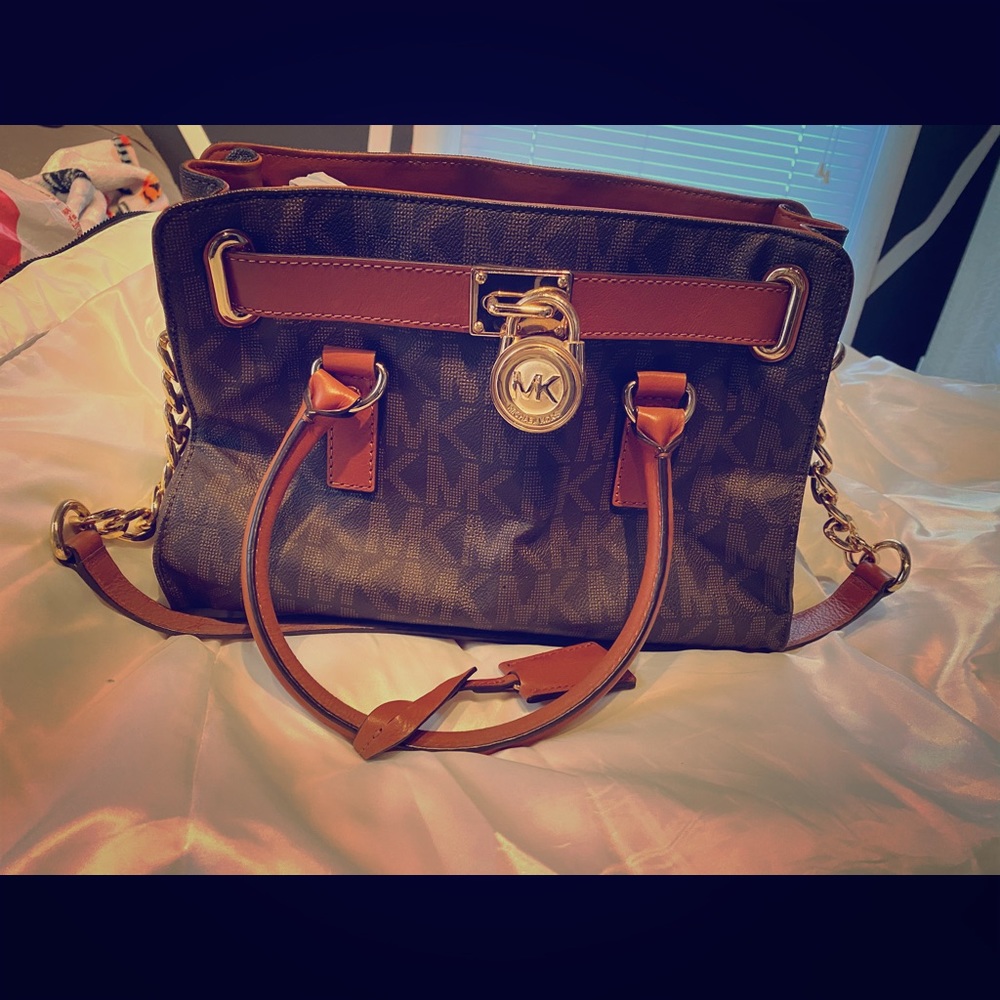 Michael Kors brown leather bag